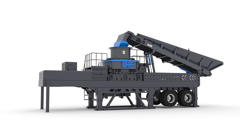 冲击式移动破碎站